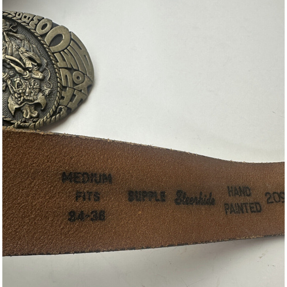 If You Aint Cowboy You Aint *hit Belt Buckle Award Design Metals Inc Solid Brass - Picture 8 of 16